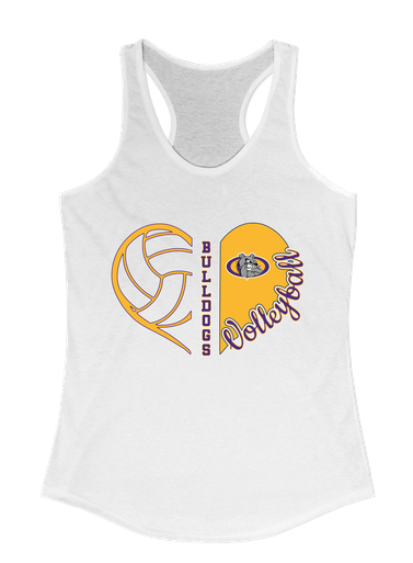 Kearney Bulldogs Heart Volleyball Women's Tank Top