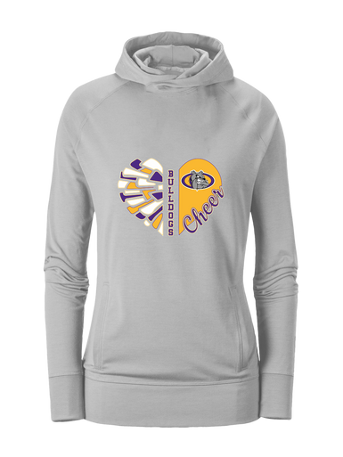 Kearney Bulldogs Heart Cheer Women's Hoodie
