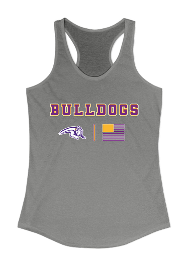 Wauconda Bulldogs Team Colors Flag Women's Tank Top