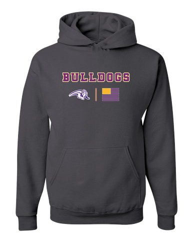Wauconda Bulldogs Team Colors Flag Men's Premium Hoodie