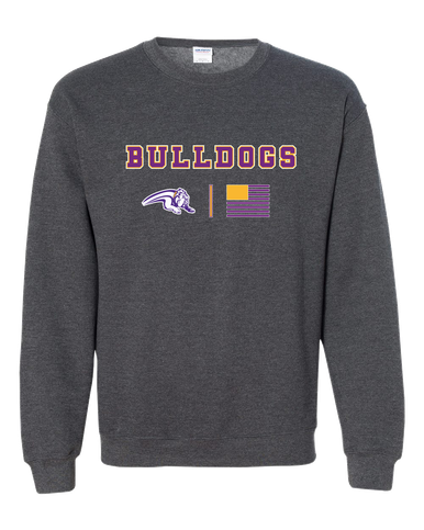 Wauconda Bulldogs Team Colors Flag Men's Sweatshirt