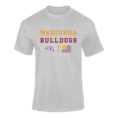 Wauconda Bulldogs Spirit Flag Men's Premium SS T-Shirt