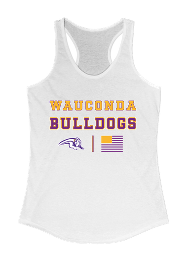 Wauconda Bulldogs Spirit Flag Women's Tank Top