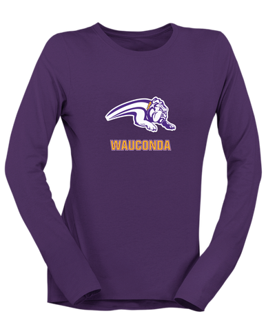 Wauconda Bulldogs Mascot #2 Women's LS T-Shirt