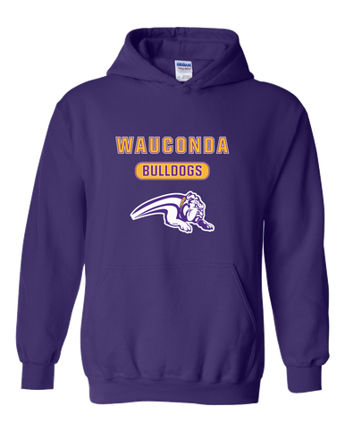 Wauconda Bulldogs Mascot #3 Men's Hoodie