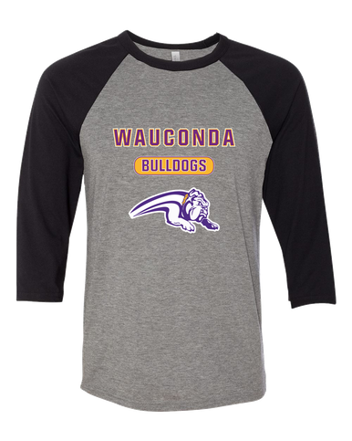 Wauconda Bulldogs Mascot #3 Women's Baseball T-Shirt