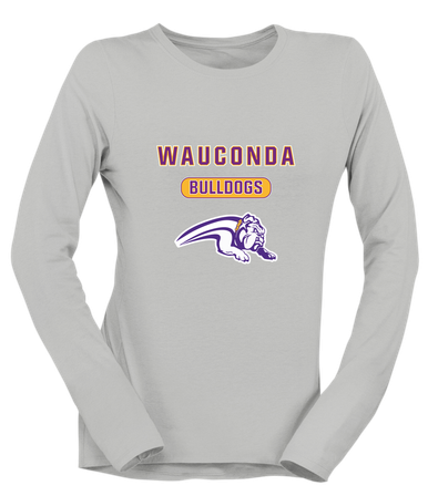 Wauconda Bulldogs Mascot #3 Women's Premium LS T-Shirt
