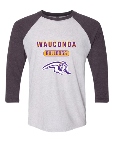 Wauconda Bulldogs Mascot #3 Men's Baseball T-Shirt