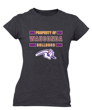 Wauconda Bulldogs Property Of Women's Premium SS T-Shirt