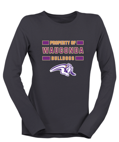 Wauconda Bulldogs Property Of Women's LS T-Shirt