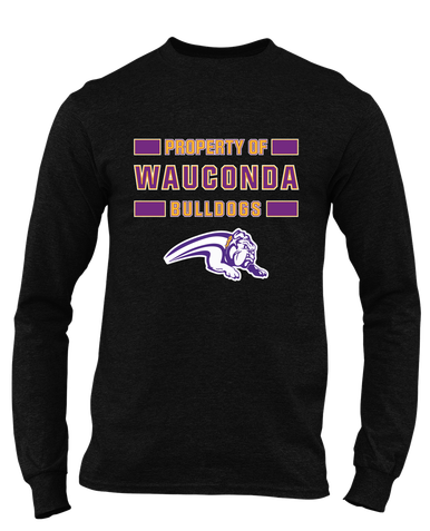Wauconda Bulldogs Property Of Men's LS T-Shirt