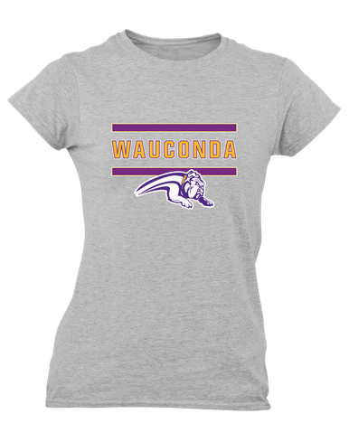 Wauconda Bulldogs Mascot #4 Women's SS T-Shirt