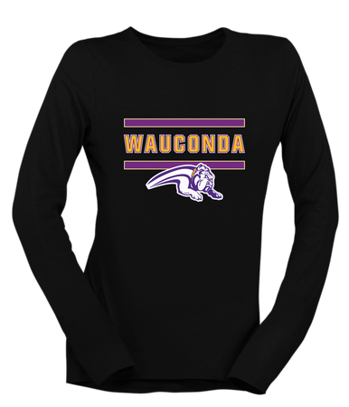 Wauconda Bulldogs Mascot #4 Women's Premium LS T-Shirt