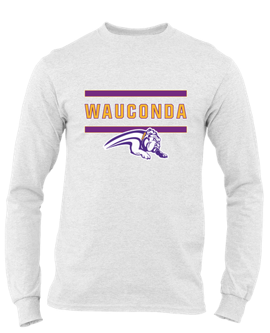 Wauconda Bulldogs Mascot #4 Men's Premium LS T-Shirt