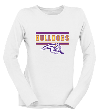 Wauconda Bulldogs Mascot #5 Women's LS T-Shirt
