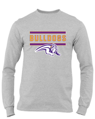 Wauconda Bulldogs Mascot #5 Men's LS T-Shirt