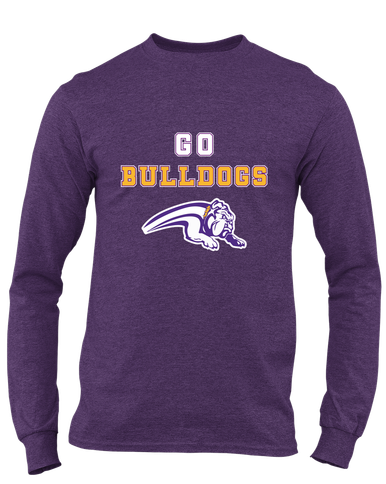 Wauconda Bulldogs Go Team Men's LS T-Shirt