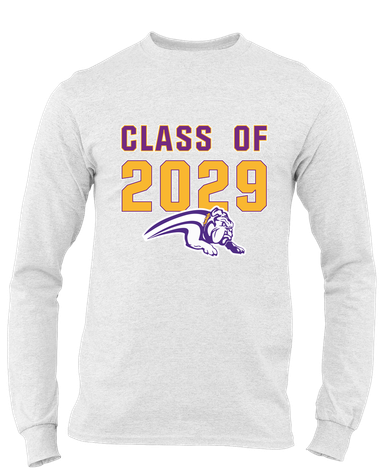 Wauconda Bulldogs Class of 2029 Men's LS T-Shirt