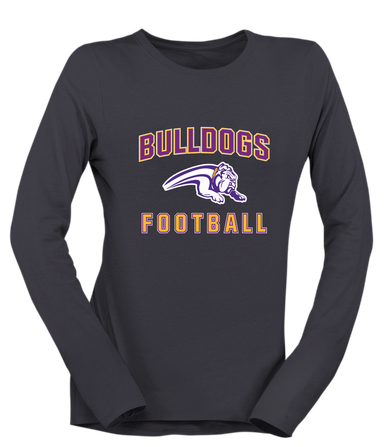 Wauconda Bulldogs Football #1 Women's Premium LS T-Shirt
