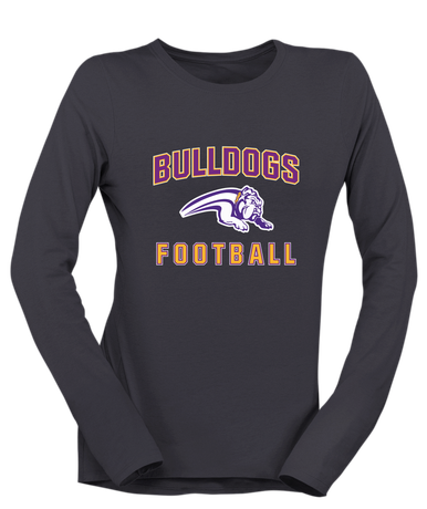 Wauconda Bulldogs Football #1 Women's LS T-Shirt