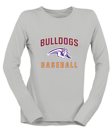 Wauconda Bulldogs Baseball #1 Women's Premium LS T-Shirt