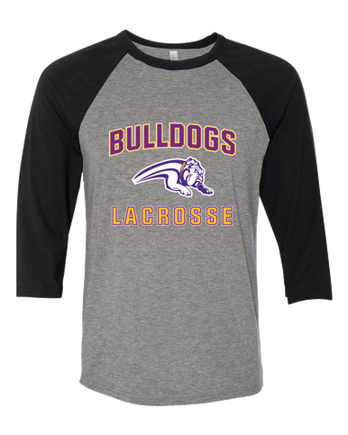 Wauconda Bulldogs Lacrosse Men's Baseball T-Shirt