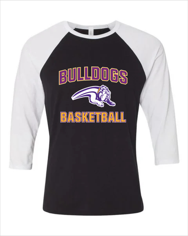 Wauconda Bulldogs Basketball #1 Women's Baseball T-Shirt