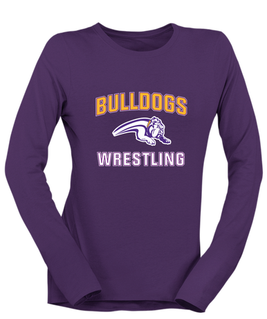 Wauconda Bulldogs Wrestling Women's LS T-Shirt