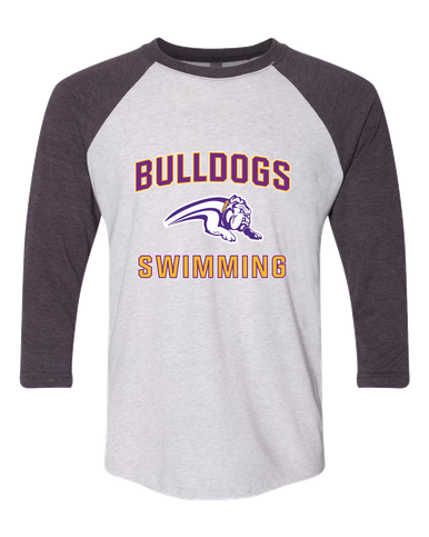 Wauconda Bulldogs Swimming Men's Baseball T-Shirt