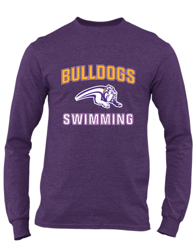 Wauconda Bulldogs Swimming Men's LS T-Shirt