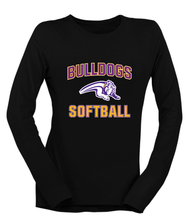 Wauconda Bulldogs Softball #1 Women's Premium LS T-Shirt