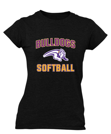 Wauconda Bulldogs Softball #1 Women's Premium SS T-Shirt