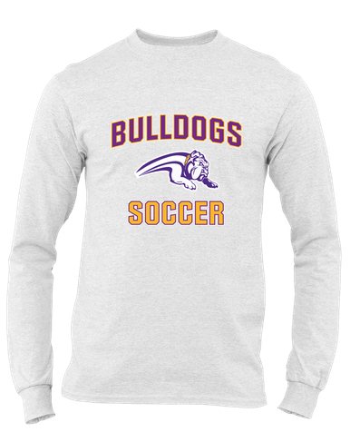 Wauconda Bulldogs Soccer #1 Men's LS T-Shirt