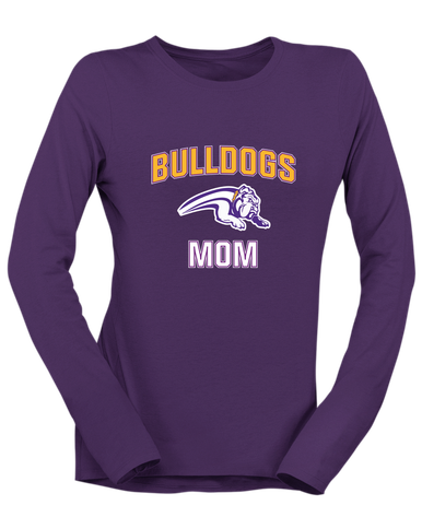 Wauconda Bulldogs Mom Women's LS T-Shirt
