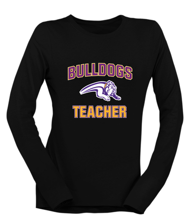 Wauconda Bulldogs Teacher Women's Premium LS T-Shirt
