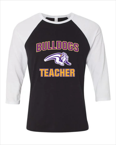 Wauconda Bulldogs Teacher Men's Baseball T-Shirt