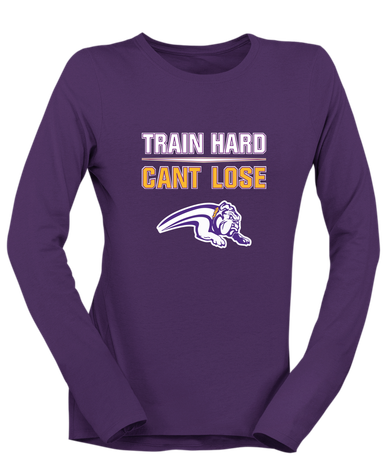 Wauconda Bulldogs Train Hard, Can't Lose Women's LS T-Shirt