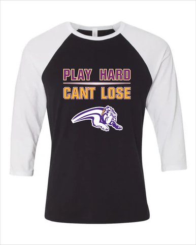 Wauconda Bulldogs Play Hard, Can't Lose Women's Baseball T-Shirt