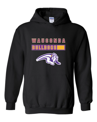 Wauconda Bulldogs Mascot #7 Men's Hoodie
