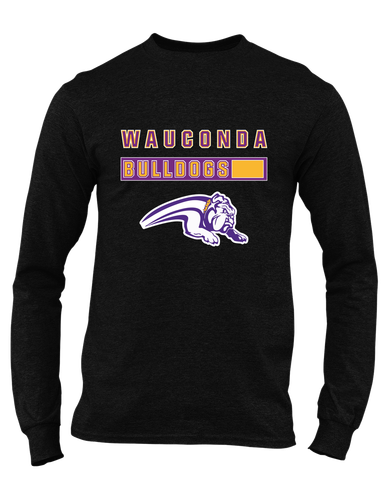 Wauconda Bulldogs Mascot #7 Men's Premium LS T-Shirt