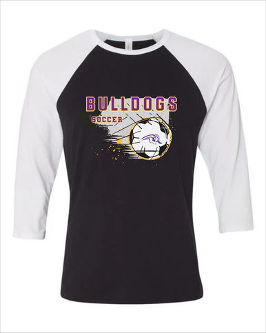 Wauconda Bulldogs Soccer #2 Men's Baseball T-Shirt