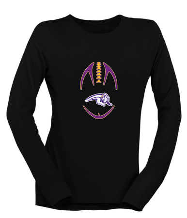 Wauconda Bulldogs Football #4 Women's LS T-Shirt