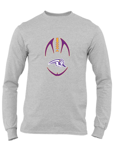 Wauconda Bulldogs Football #4 Men's LS T-Shirt