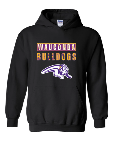 Wauconda Bulldogs Mascot #9 Men's Hoodie