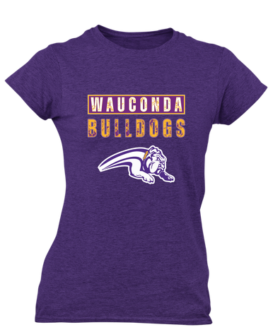Wauconda Bulldogs Mascot #9 Women's Premium SS T-Shirt