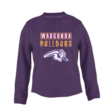 Wauconda Bulldogs Mascot #9 Women's Sweatshirt