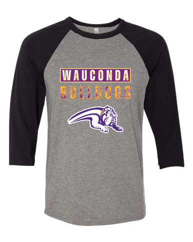 Wauconda Bulldogs Mascot #9 Men's Baseball T-Shirt
