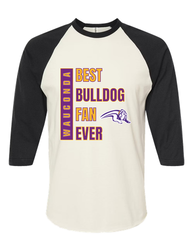 Wauconda Bulldogs Best Bulldog Fan Men's Baseball T-Shirt
