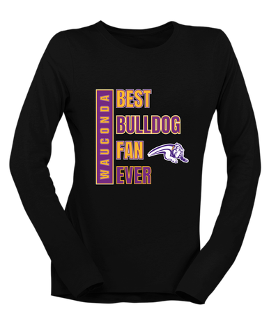 Wauconda Bulldogs Best Bulldog Fan Women's LS T-Shirt