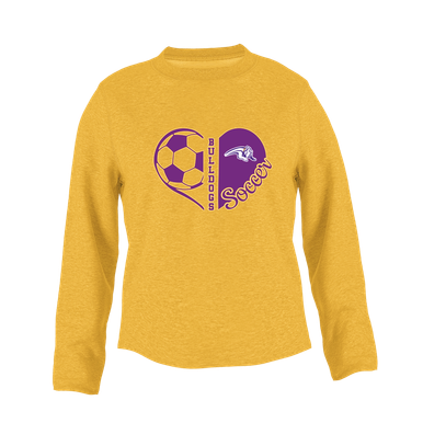 Wauconda Bulldogs Heart Soccer Women's Sweatshirt